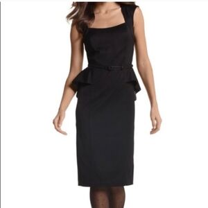 WHBM sz 12 belted peplum sheath